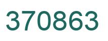 Number 370863 green image