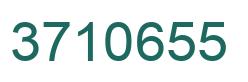 Number 3710655 green image