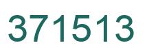 Number 371513 green image