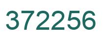 Number 372256 green image