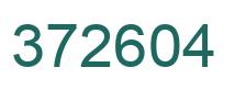 Number 372604 green image