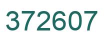 Number 372607 green image