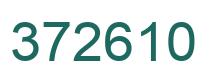 Number 372610 green image