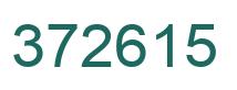 Number 372615 green image