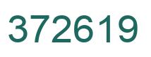 Number 372619 green image