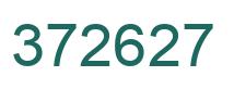 Number 372627 green image