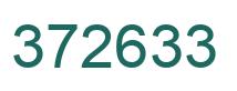 Number 372633 green image