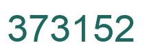 Number 373152 green image