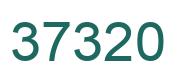 Number 37320 green image