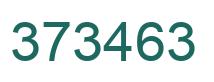 Number 373463 green image