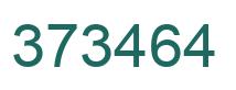 Number 373464 green image