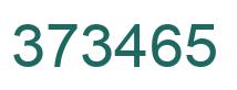 Number 373465 green image