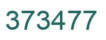 Number 373477 green image