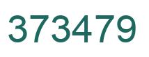 Number 373479 green image