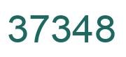 Number 37348 green image