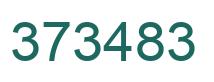 Number 373483 green image