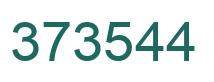 Number 373544 green image