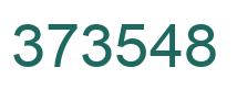 Number 373548 green image