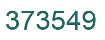 Number 373549 green image
