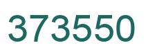 Number 373550 green image