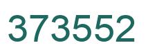 Number 373552 green image