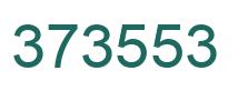 Number 373553 green image