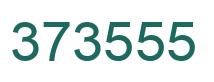 Number 373555 green image