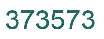 Number 373573 green image
