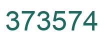 Number 373574 green image