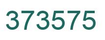 Number 373575 green image