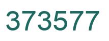 Number 373577 green image