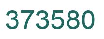 Number 373580 green image