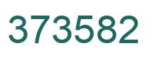 Number 373582 green image