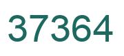 Number 37364 green image