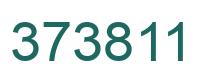 Number 373811 green image