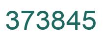 Number 373845 green image