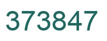 Number 373847 green image
