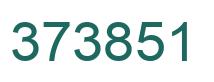 Number 373851 green image