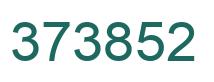 Number 373852 green image