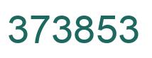 Number 373853 green image