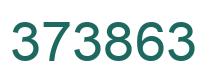 Number 373863 green image