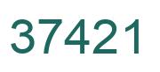 Número 37421 imagen verde
