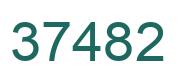 Número 37482 imagen verde