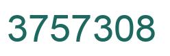 Number 3757308 green image