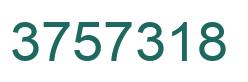 Number 3757318 green image