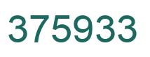 Número 375933 imagen verde
