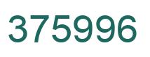 Number 375996 green image