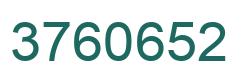 Número 3760652 imagen verde