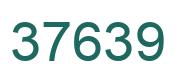 Number 37639 green image