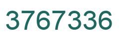 Número 3767336 imagen verde